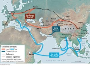 China’s Belt and Road Initiative East Turkistan Map