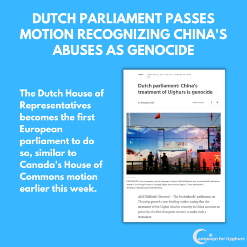 5 Dutch Parliament passes motion